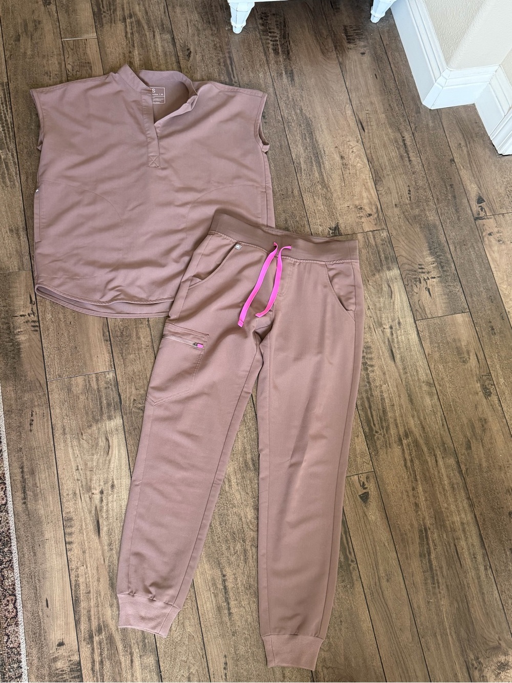 Figs Smokey taupe set XS